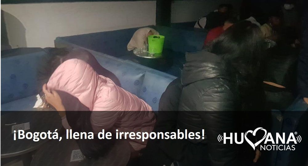 irresponsables en fiestas clandestinas en Bogotá