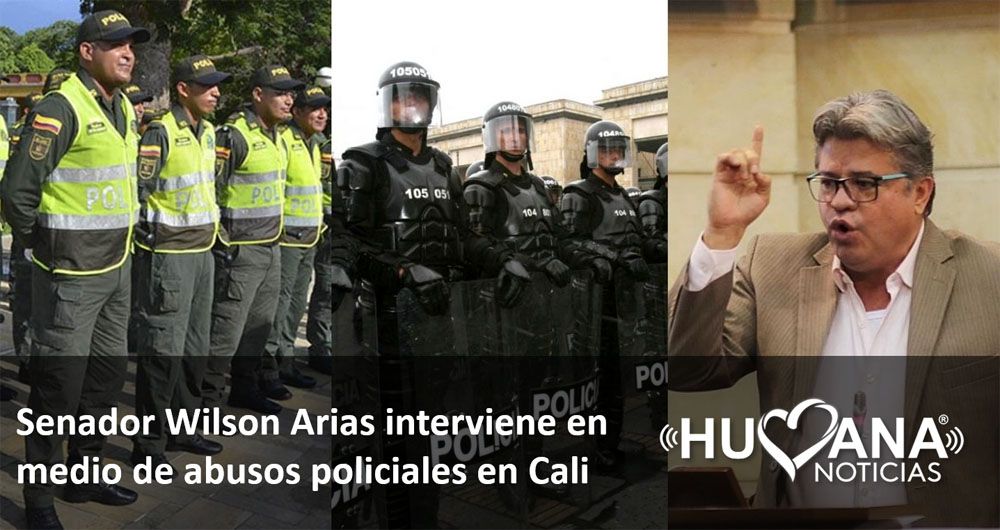 Wilson Arias interviene en abusos policiales en cali