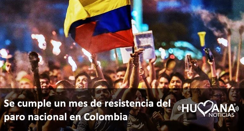 se completa un mes de paro nacional en colombia