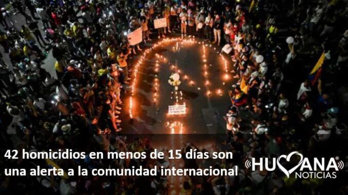 homicidiosencolombia 42 personas asesinadas en protestas del paro nacional en colombia