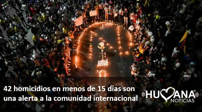 42 personas asesinadas en protestas del paro nacional en colombia