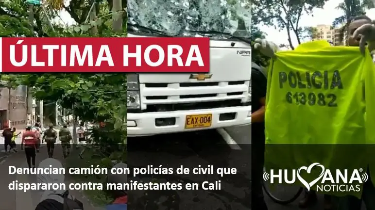 Policias de civil estarían disparando a manifestantes en cali