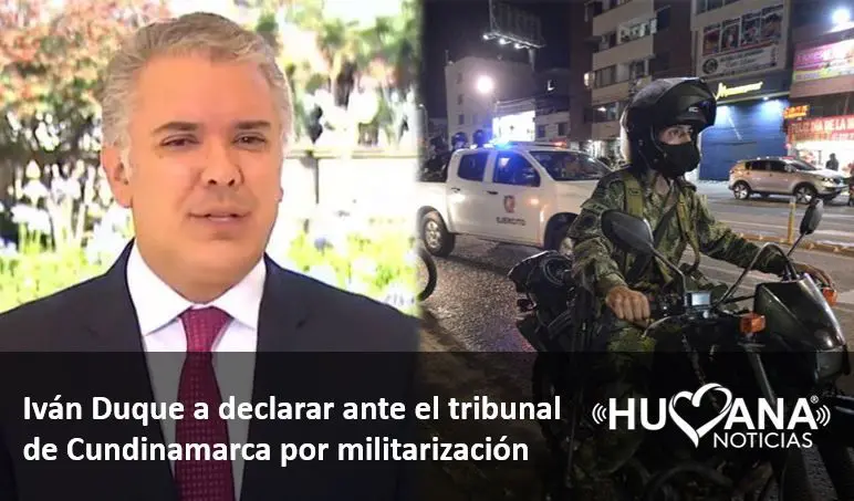 Tribunal de cuncinamarca le pide explicaciones a duque sobre la asistencia militar